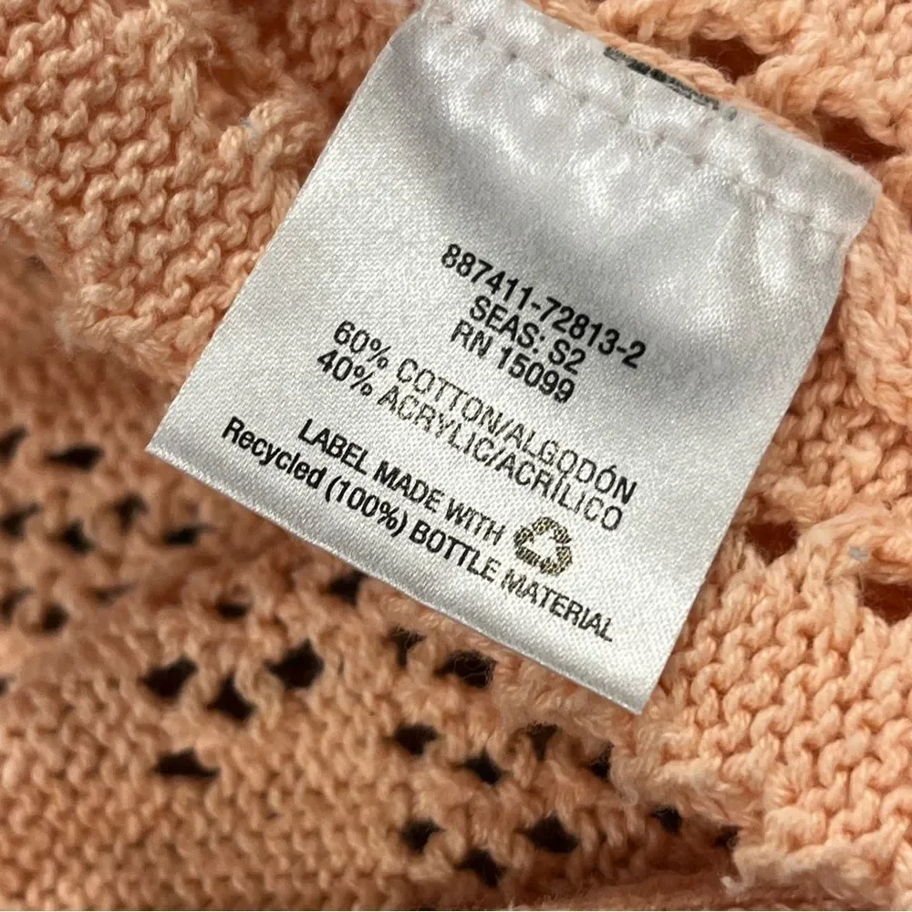 Canyon River Blues Peach Open-Knit‎ open Cardigan